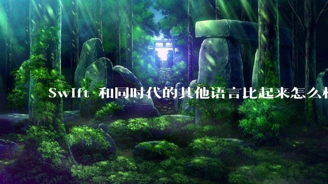Swift 和同时代的其他语言比起来怎么样?